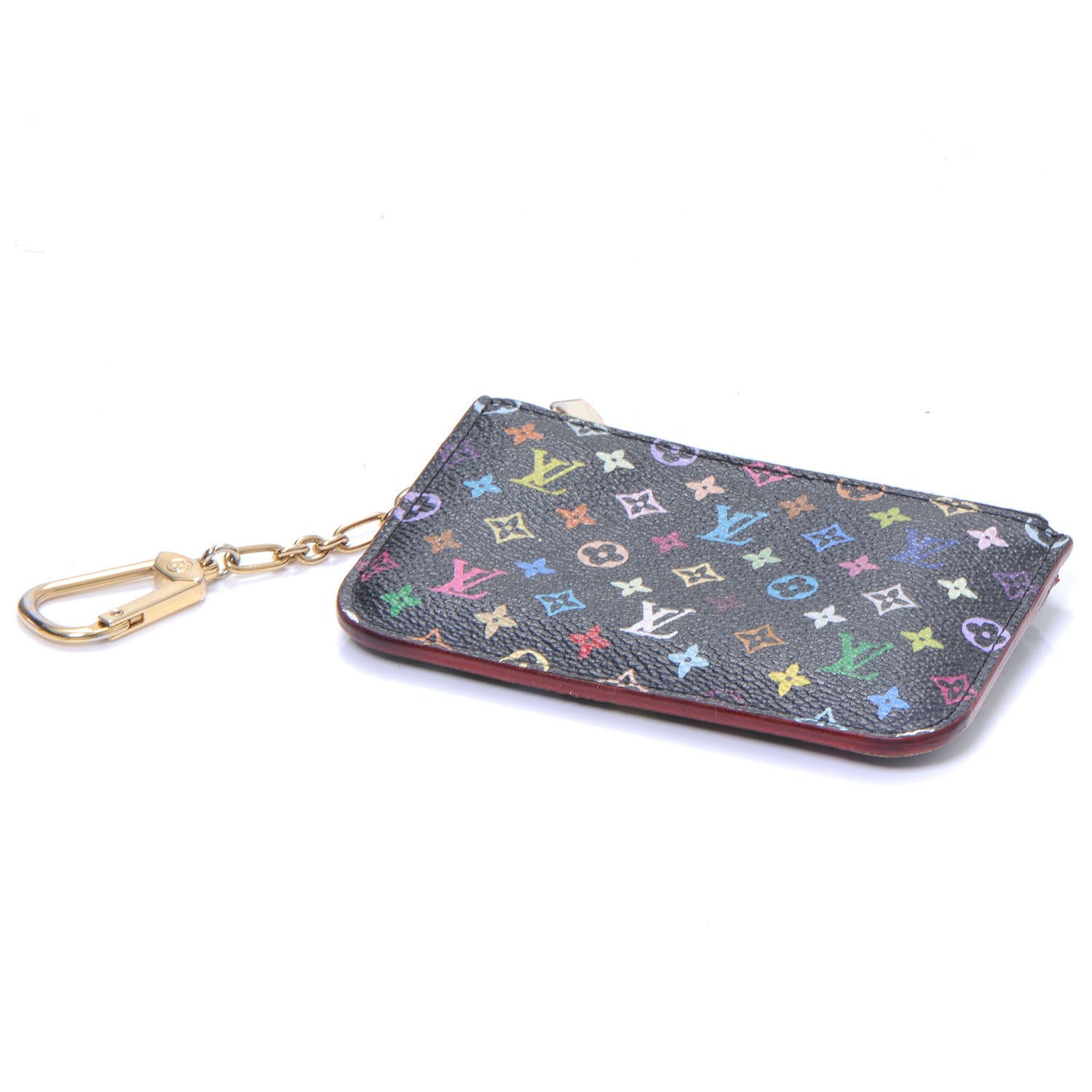 Louis Vuitton Monogram Multicolor Key Pouch Black Grenade 2 of 2