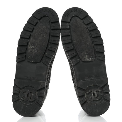 Chanel Calfskin Cap Toe CC Ankle Boots 39 Black 5 of 13