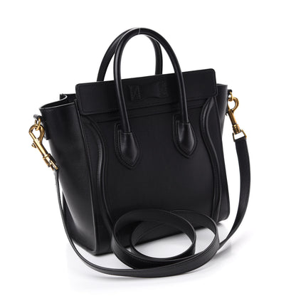 Celine Smooth Calfskin Nano Luggage Black 4 of 11