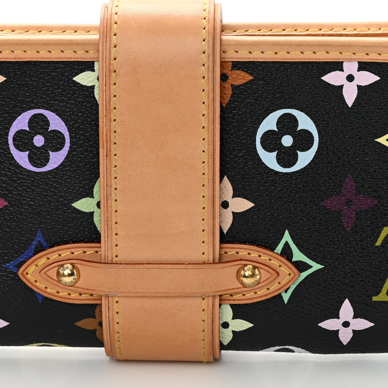 Louis Vuitton Monogram Multicolor Shirley Black 10 of 12