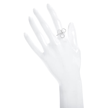 Tiffany Platinum Diamond Open Paper Flowers Ring 52 6 2 of 5