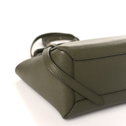 Celine Grained Calfskin Nano Belt Bag Army Green 8 of 9