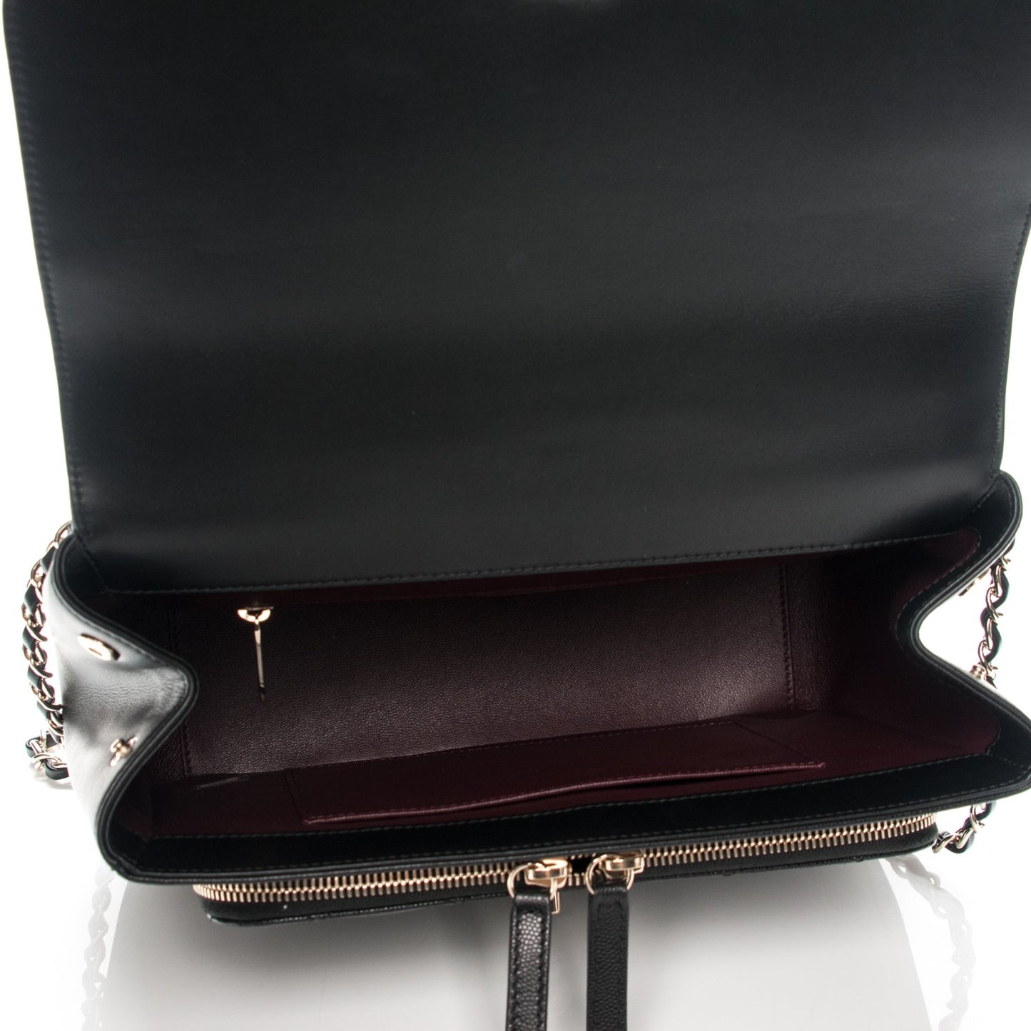 Caviar Quilted Large Business Affinity Flap Black
