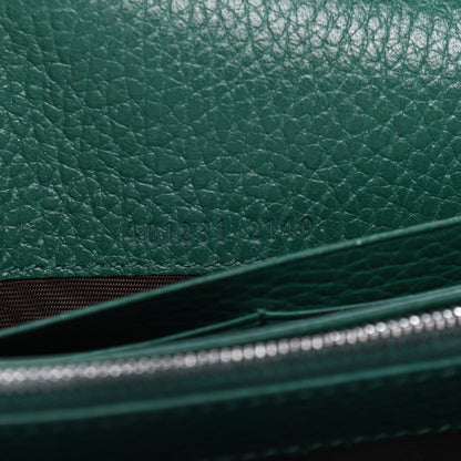 Gucci Calfskin Mini Dionysus Chain Wallet Emerald 7 of 9