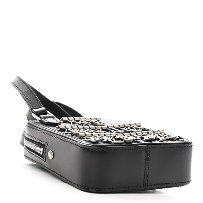 Louis Vuitton Calfskin Flower Charms Danube Messenger Black 4 of 9