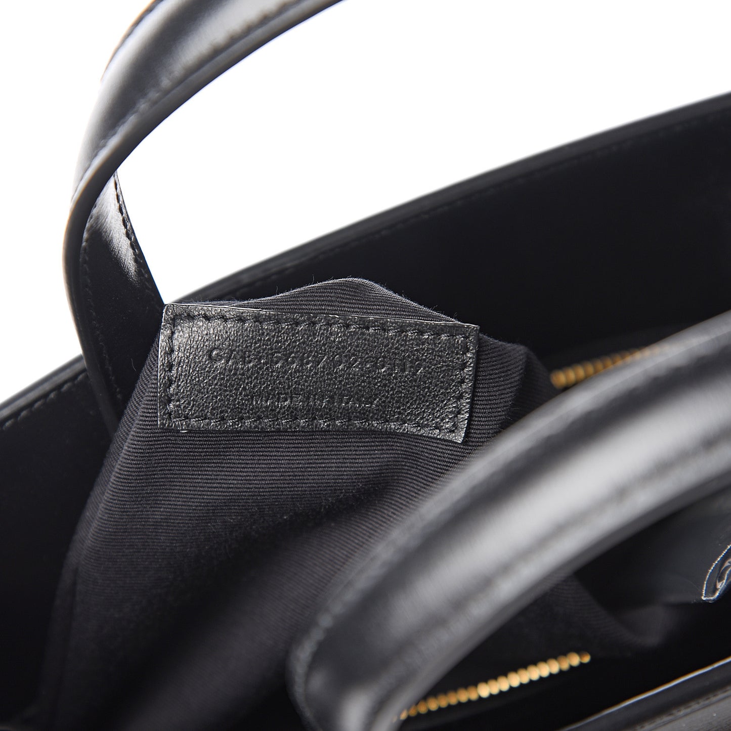 Calfskin Small Manhattan Shopper Tote Black