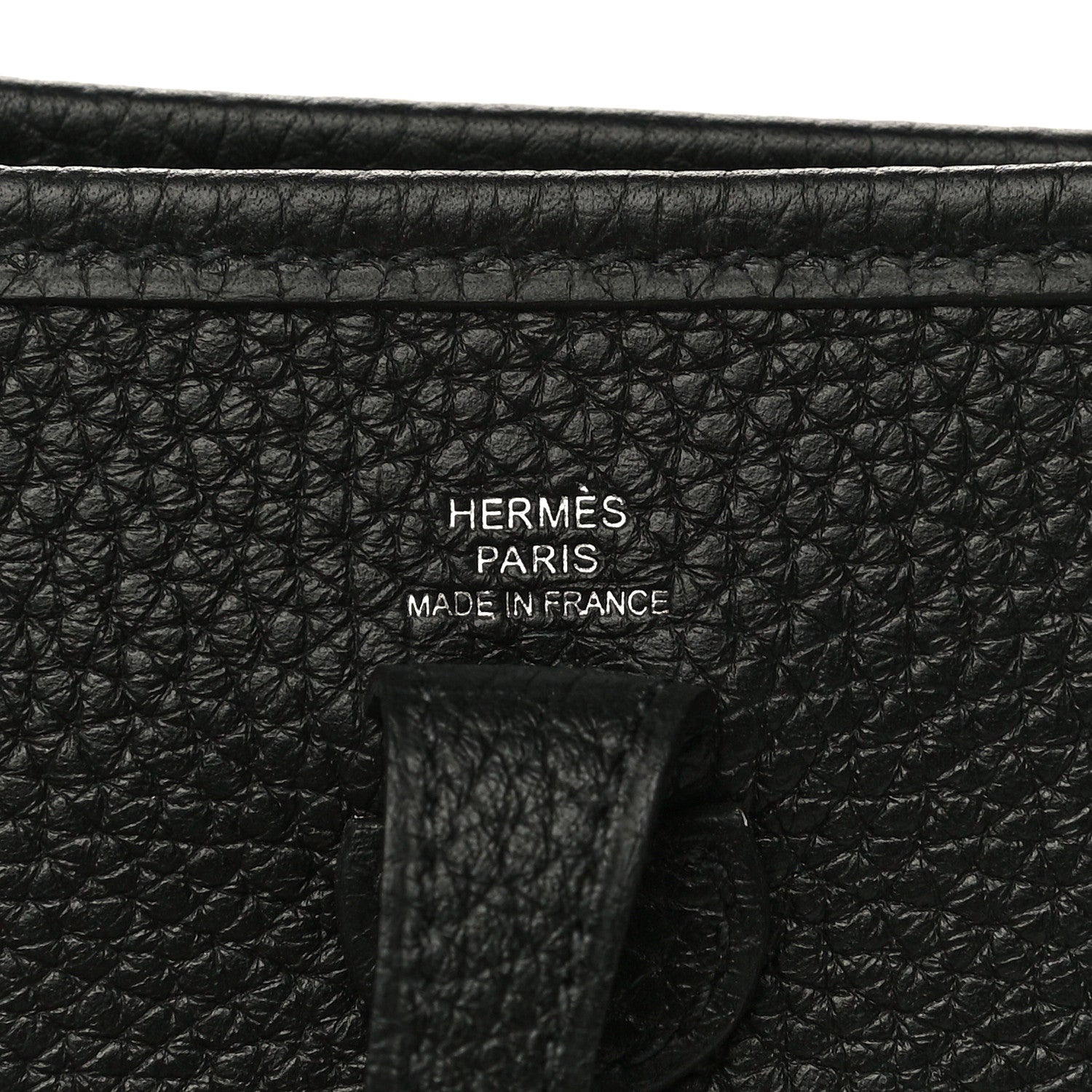Hermes Taurillon Clemence Evelyne TPM Black 6 of 11