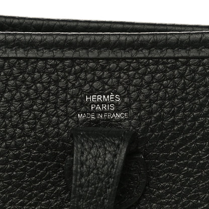 Hermes Taurillon Clemence Evelyne TPM Black 6 of 11