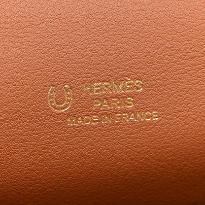 Hermes Swift Horseshoe Kelly Pochette Clutch Nata Gold 21 of 32
