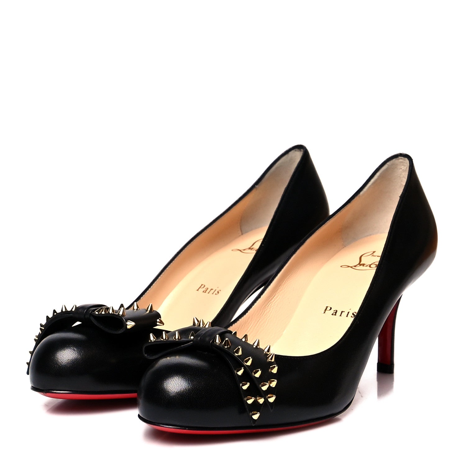 Christian Louboutin Shiny Nappa Ballalarina 70 Pumps 37 Black 3 of 7