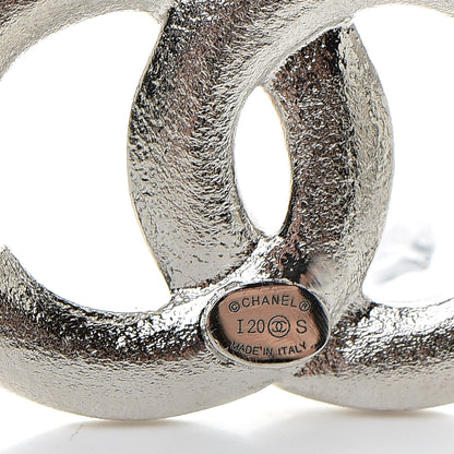 Chanel Crystal Palais Garnier CC Drop Earrings Silver 4 of 6