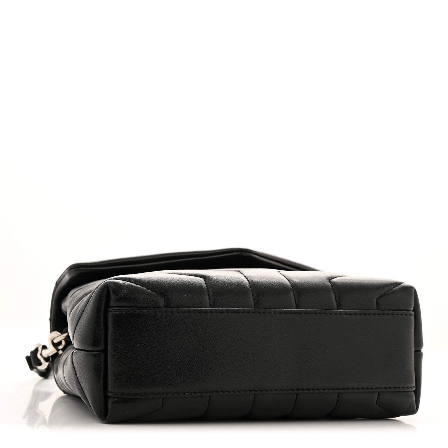Saint Laurent Calfskin Y Quilted Monogram Toy Loulou Crossbody Bag Black 4 of 13
