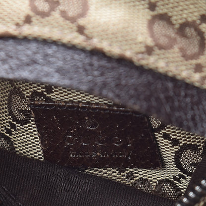 Gucci GG Monogram Double Pocket Belt Bag Dark Brown 8 of 12