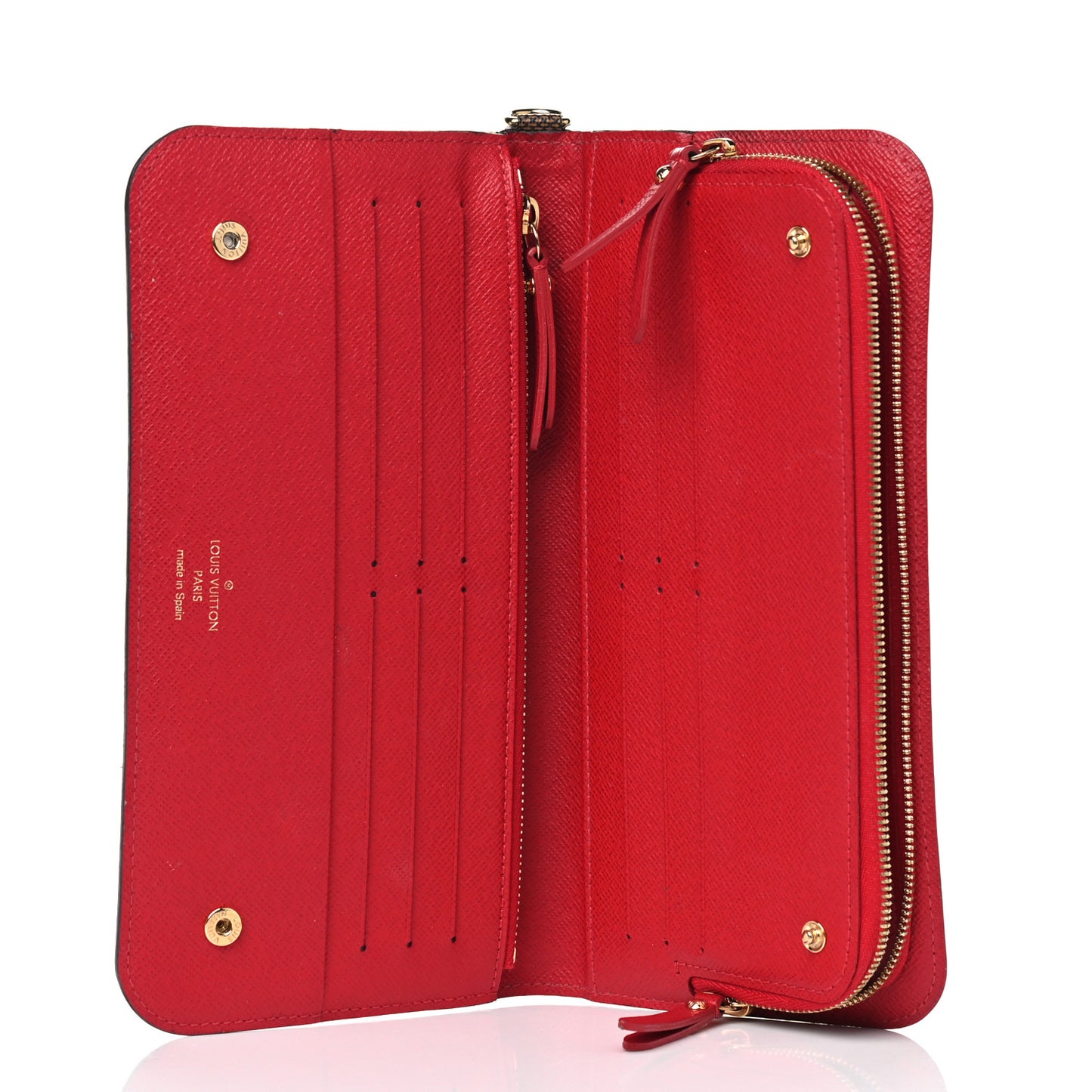 Damier Ebene Insolite Wallet Red