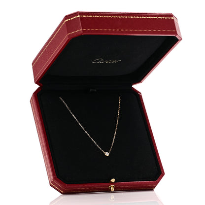 Cartier 18K Yellow Gold Diamond SM D'Amour Pendant Necklace 6 of 6