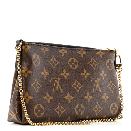 Louis Vuitton Monogram Pallas Clutch Black 3 of 11