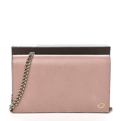Gucci Dollar Calfskin Medium Betty Chain Wallet Soft Pink 12 of 12