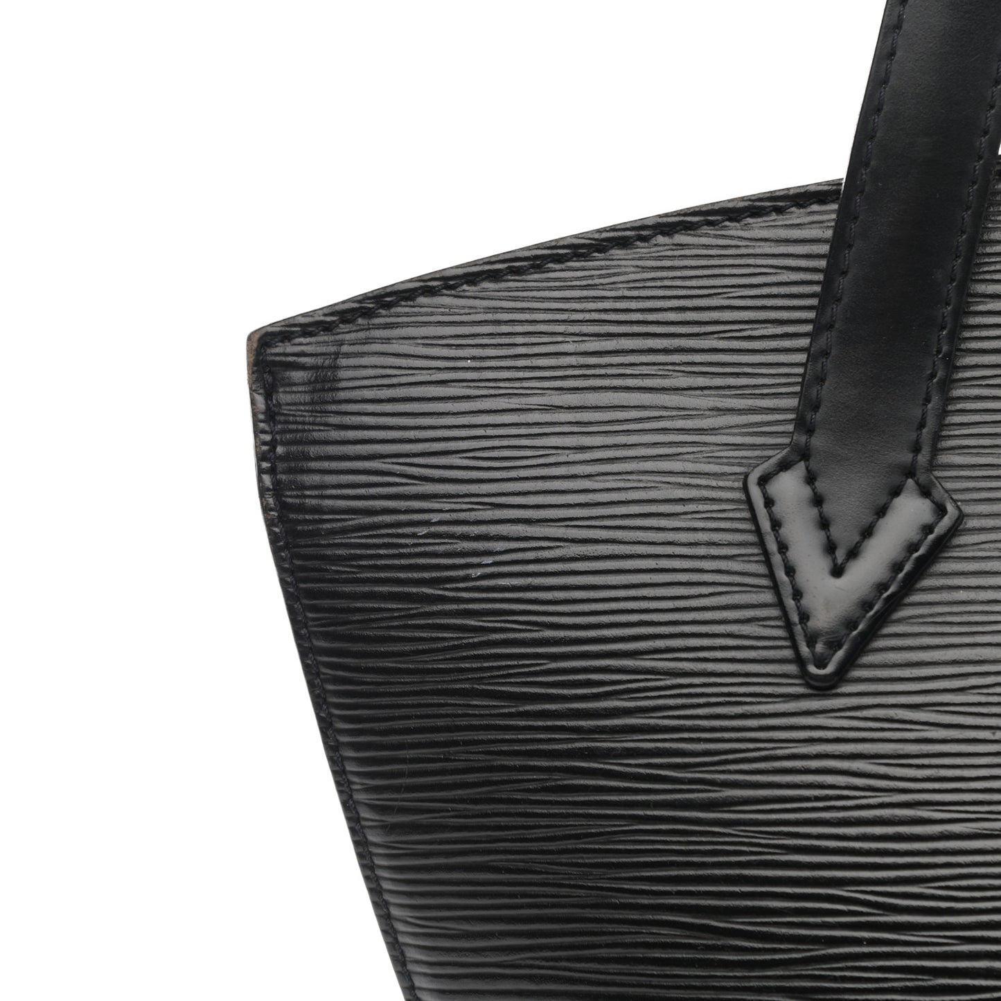 Epi Saint Jacques PM Long Straps Black