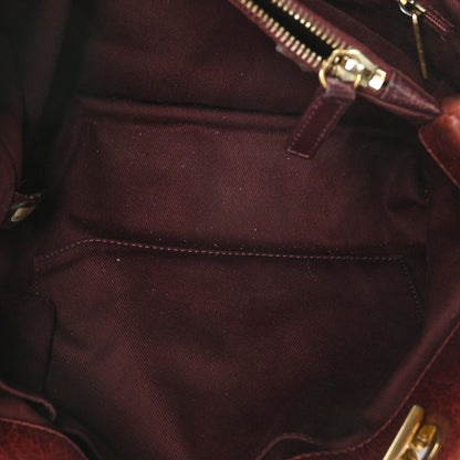 Chanel Calfskin Quilted Medium Soft Elegance Tote Burgundy 6 of 11