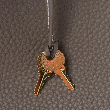 Hermes Taurillon Clemence Birkin 35 Etoupe 21 of 31