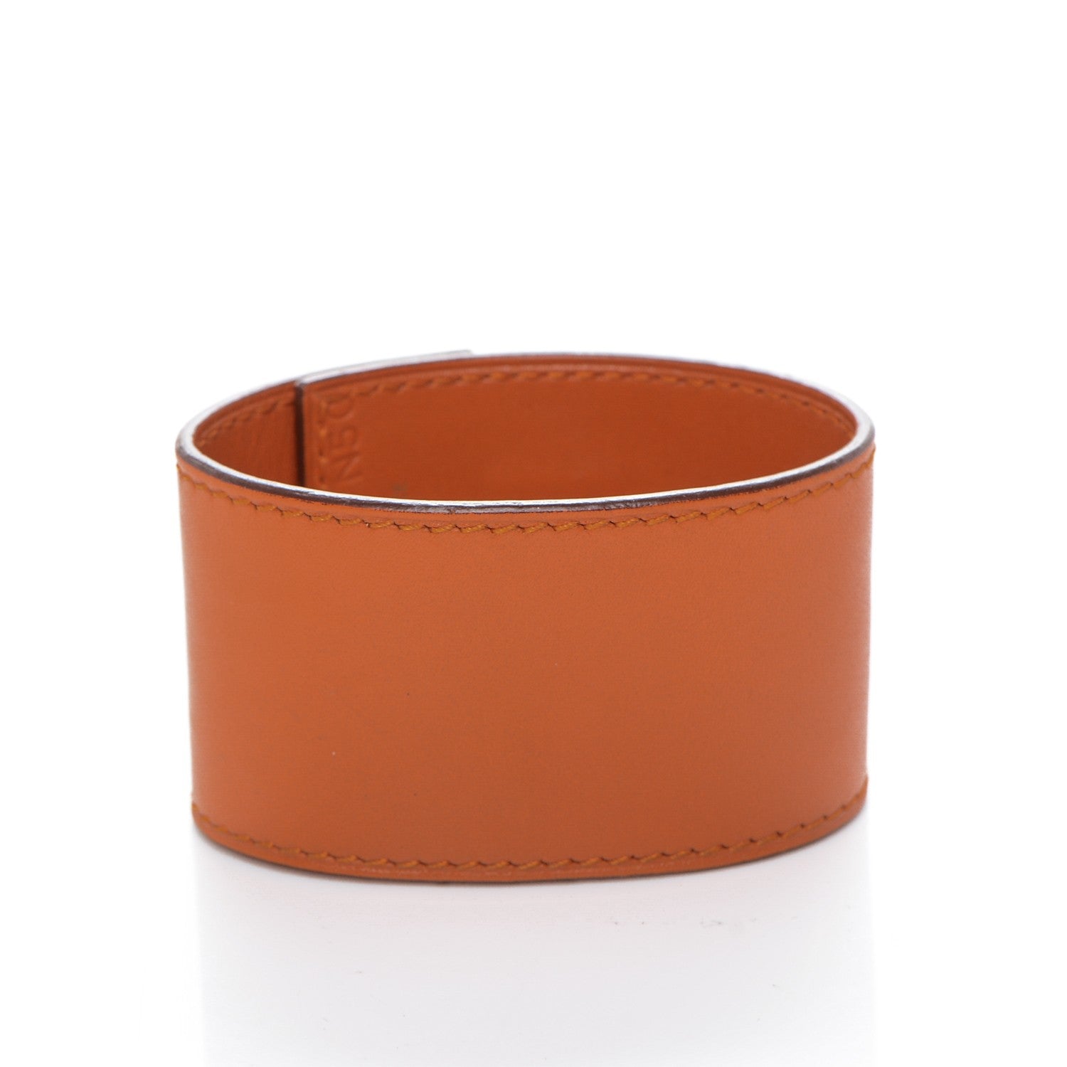 Hermes Chamonix Vegas Lock Wide Cuff M Potiron Orange 4 of 4