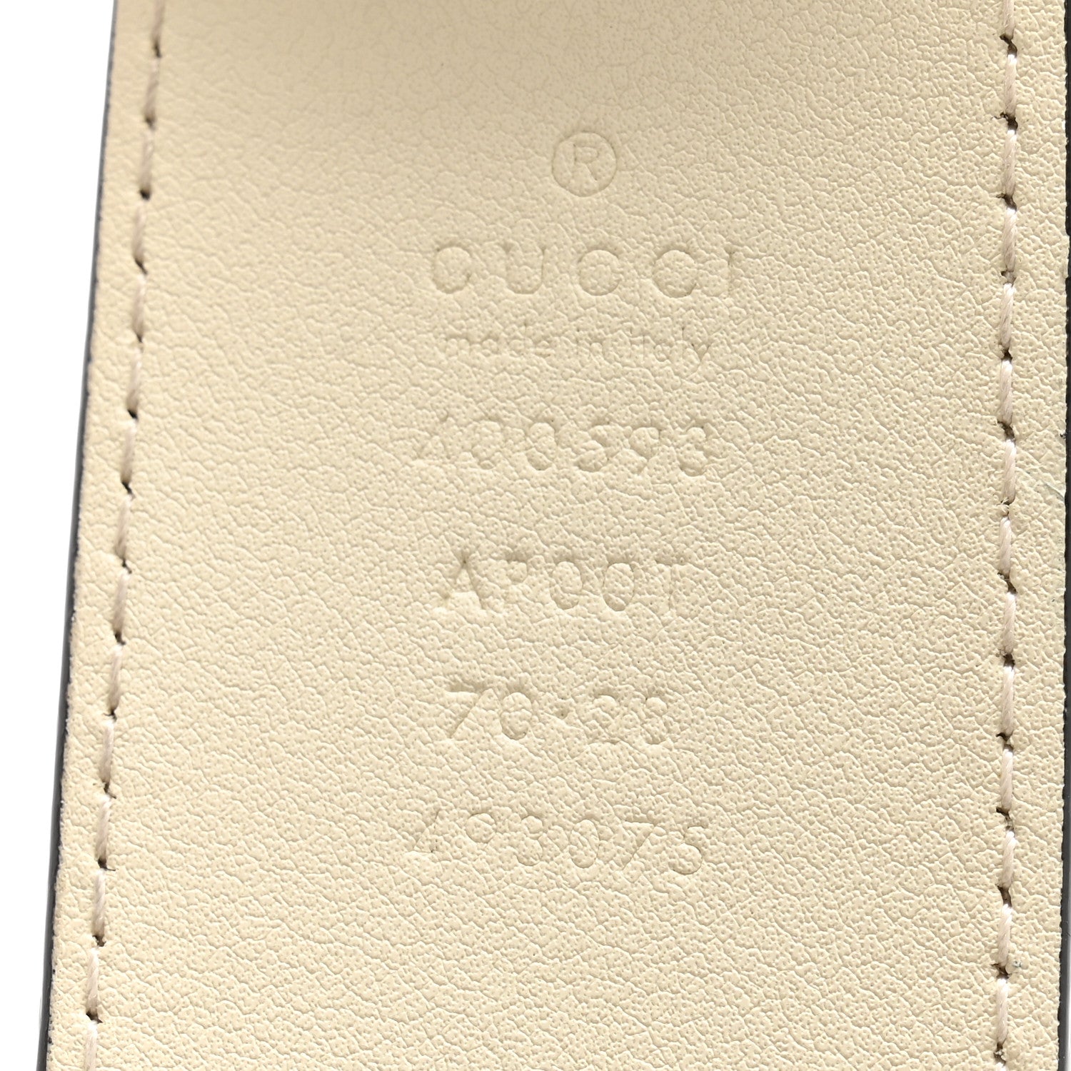 Gucci Calfskin Double G 40mm Belt 70 28 Mystic White 5 of 7