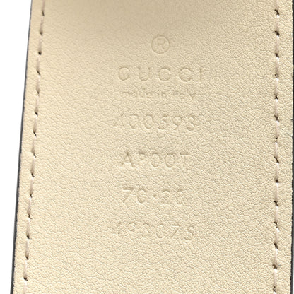 Gucci Calfskin Double G 40mm Belt 70 28 Mystic White 5 of 7