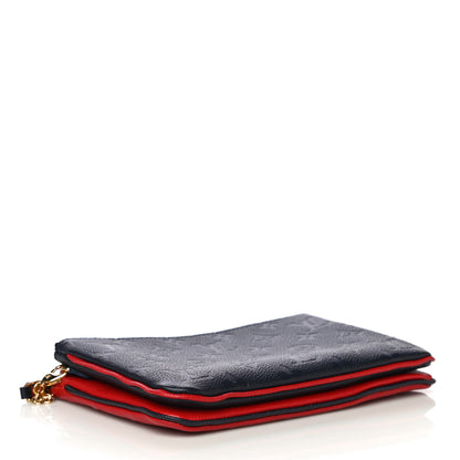 Louis Vuitton Empreinte Double Zip Pochette Marine Rouge 4 of 16
