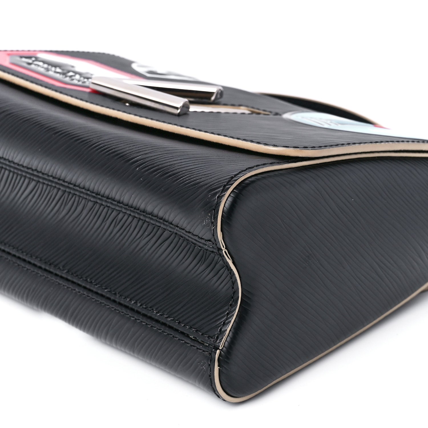 Louis Vuitton Epi Travel Stickers Twist Shoulder Bag MM Black 13 of 13
