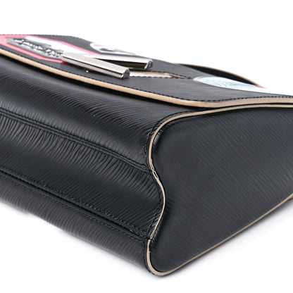Louis Vuitton Epi Travel Stickers Twist Shoulder Bag MM Black 13 of 13