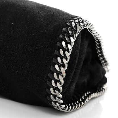 Stella McCartney Shaggy Deer Mini Falabella Fold Over Tote Black 10 of 11