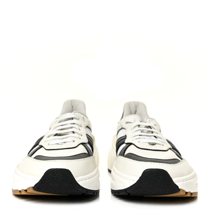 Bottega Veneta Calfskin Technical Mesh Speedster Sneakers 42 White Black 2 of 14