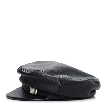 Gucci Calfskin Newsboy Hat M Black 4 of 9