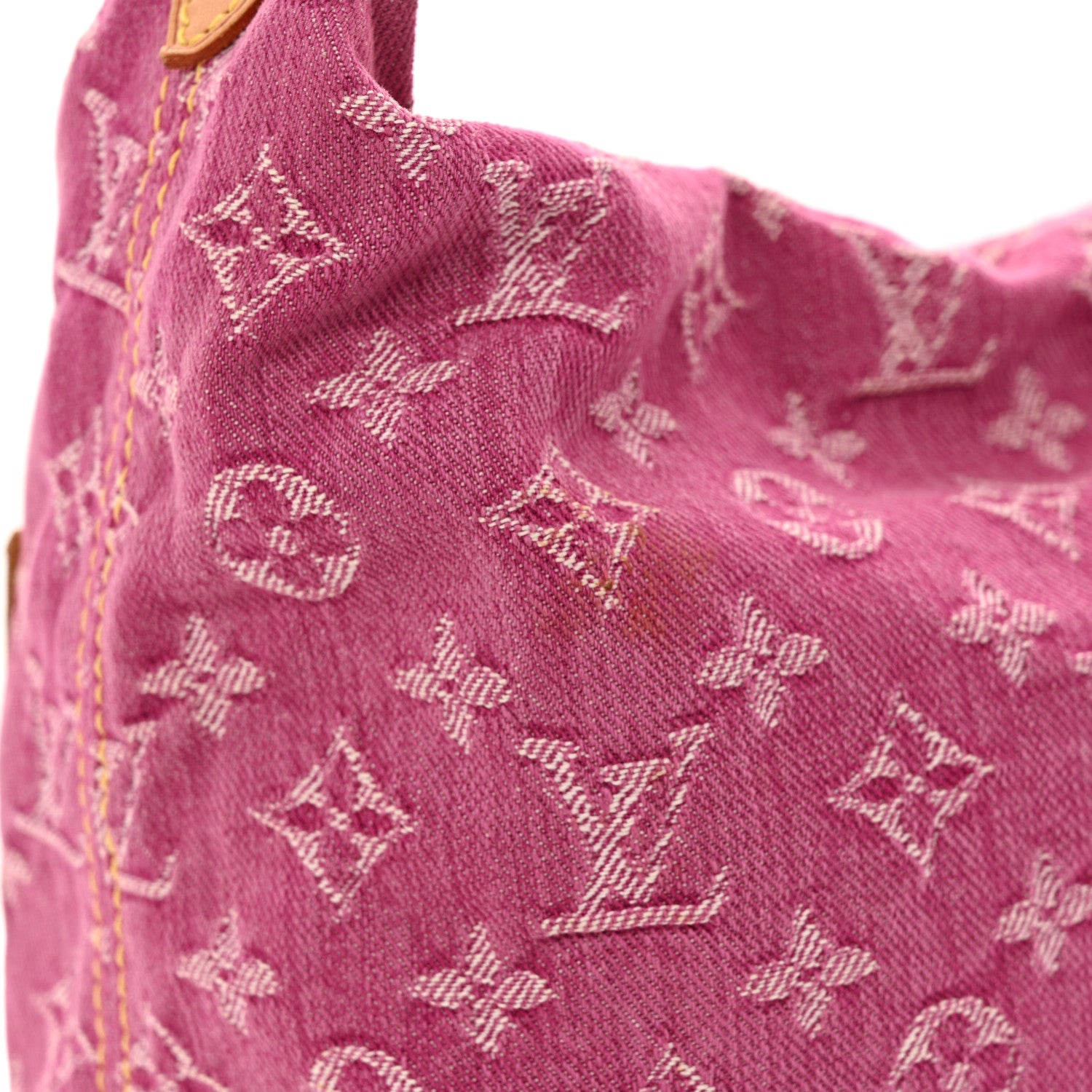 Louis Vuitton Denim Baggy PM Fuchsia 10 of 15