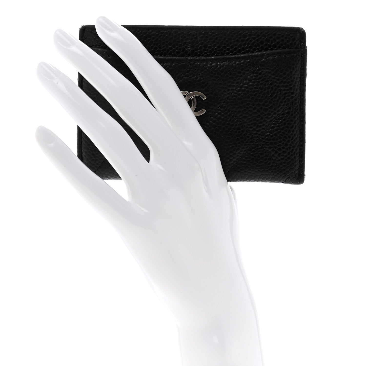 Chanel Caviar Quilted Card Holder Black 2 of 9