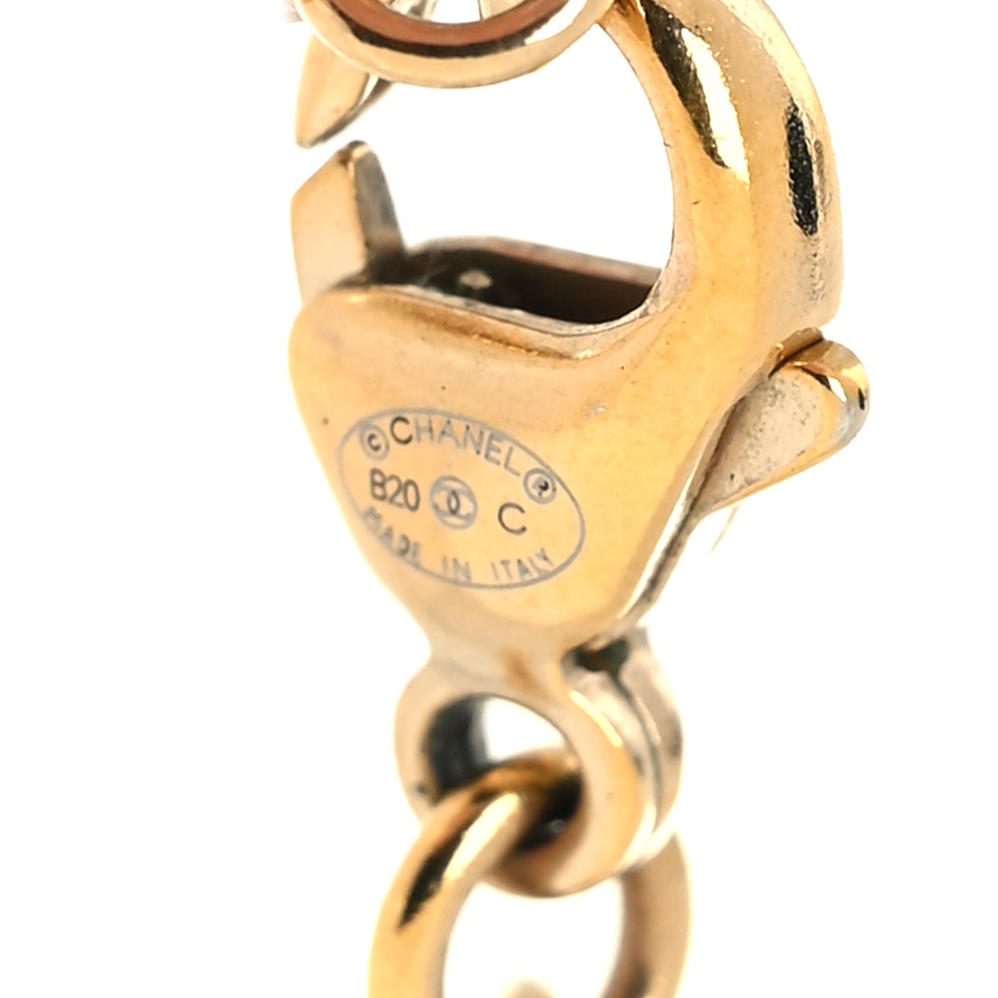 Pearl CC Camellia Express Necklace Gold