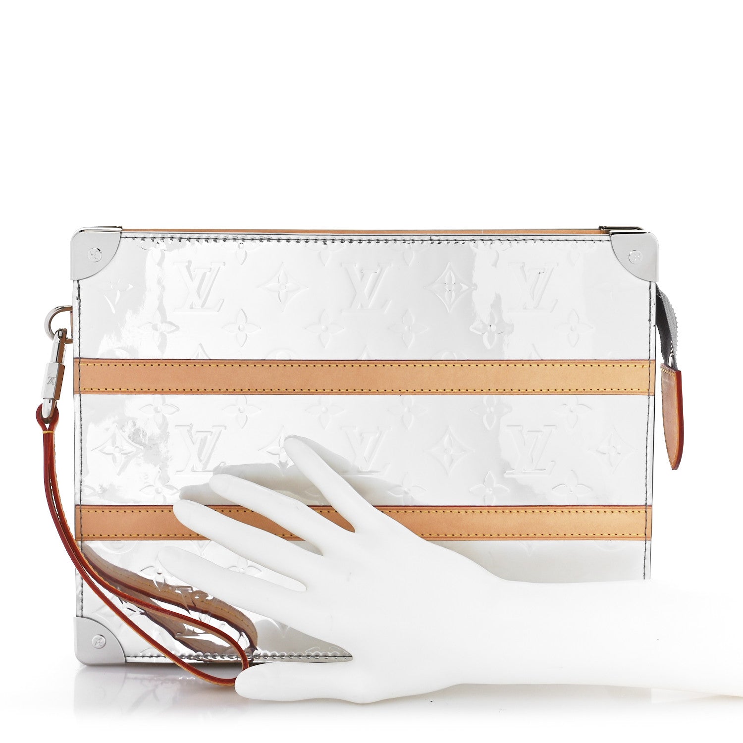 Louis Vuitton Monogram Mirror Trunk Pouch Silver 2 of 8