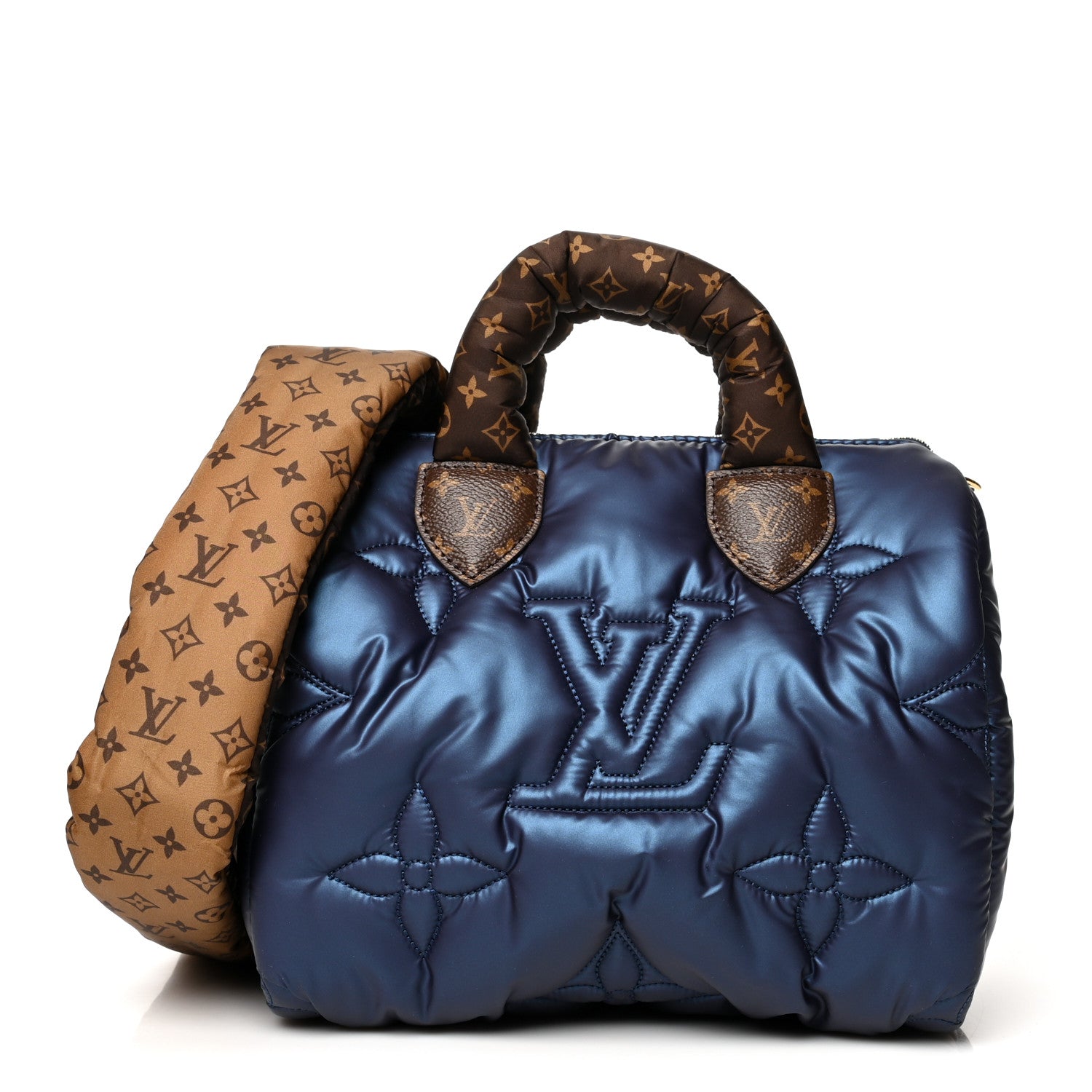 Louis Vuitton Econyl Mini Monogram Pillow Speedy Bandouliere 25 Navy 1 of 11