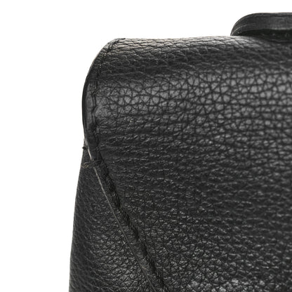 Louis Vuitton Calfskin Lockme MM Black 12 of 13