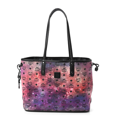 MCM Metallic Galaxy Visetos Medium Project Reversible Shopper Tote Black Multicolor 5 of 16