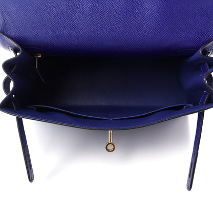 Hermes Epsom Kelly Sellier 28 Bleu Electrique 5 of 11