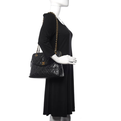 Chanel Lambskin Quilted Shoulder Bag Black 2 of 13