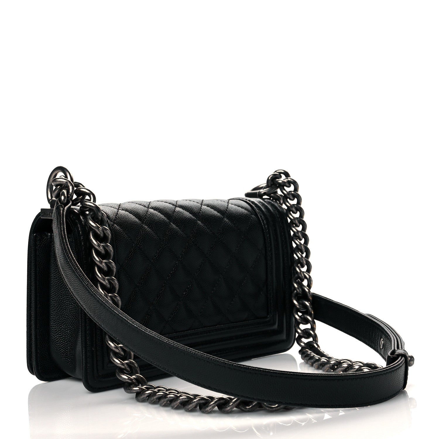 Chanel Caviar Quilted Small Boy Flap Black 2 of 10