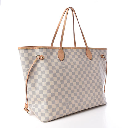 Louis Vuitton Damier Azur Neo Neverfull GM Rose Ballerine 4 of 12