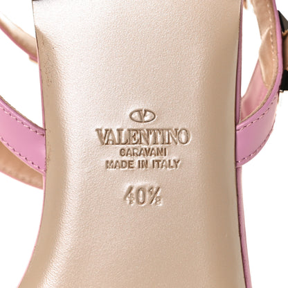 Valentino Garavani Calfskin Rockstud Ankle Wrap Flat Thong Sandals 40.5 Giacinto 6 of 7