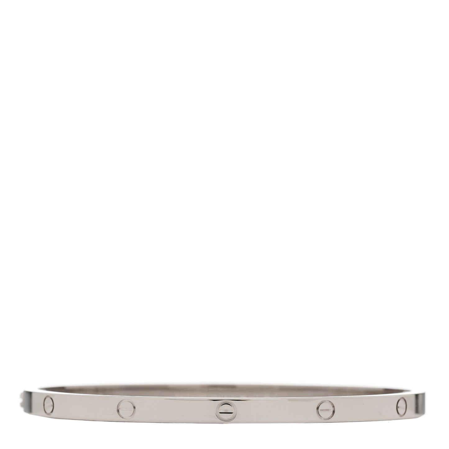 18K White Gold Small LOVE Bracelet 17