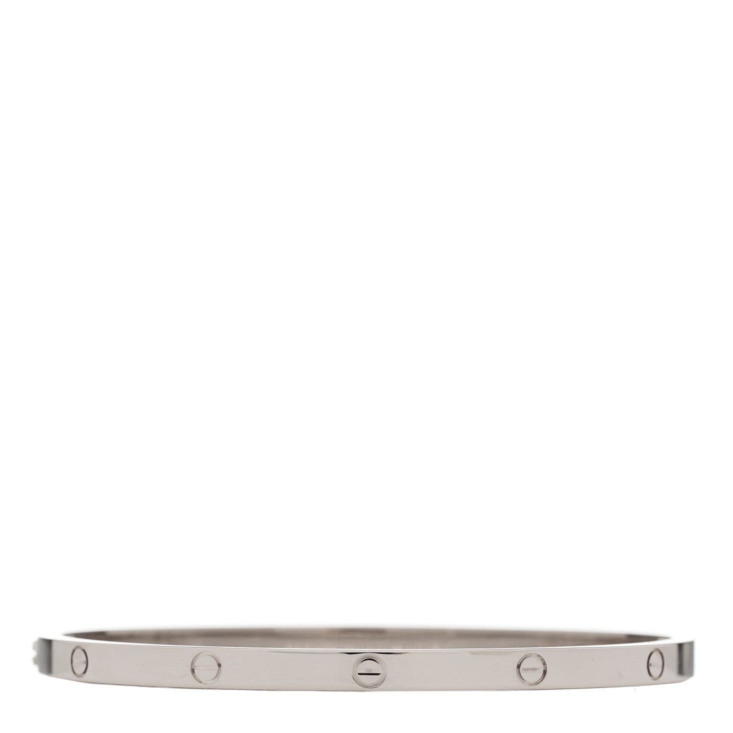Cartier 18K White Gold Small LOVE Bracelet 17 2 of 5