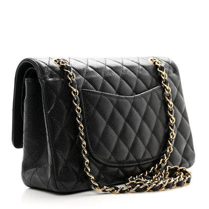 Chanel Caviar Quilted Medium Double Flap Black 3 of 11