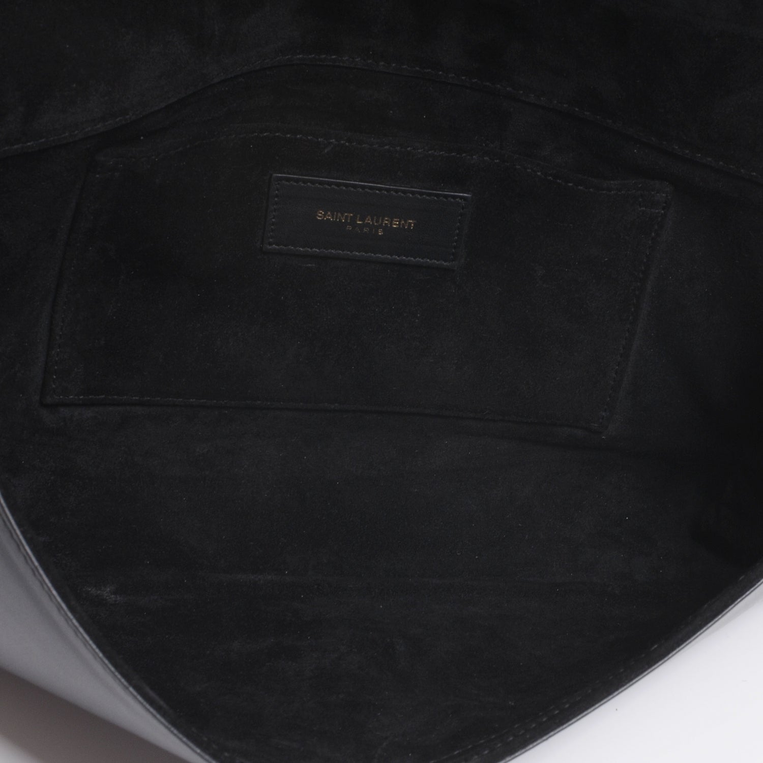 Saint Laurent Leather ChYc Clutch Black 6 of 8