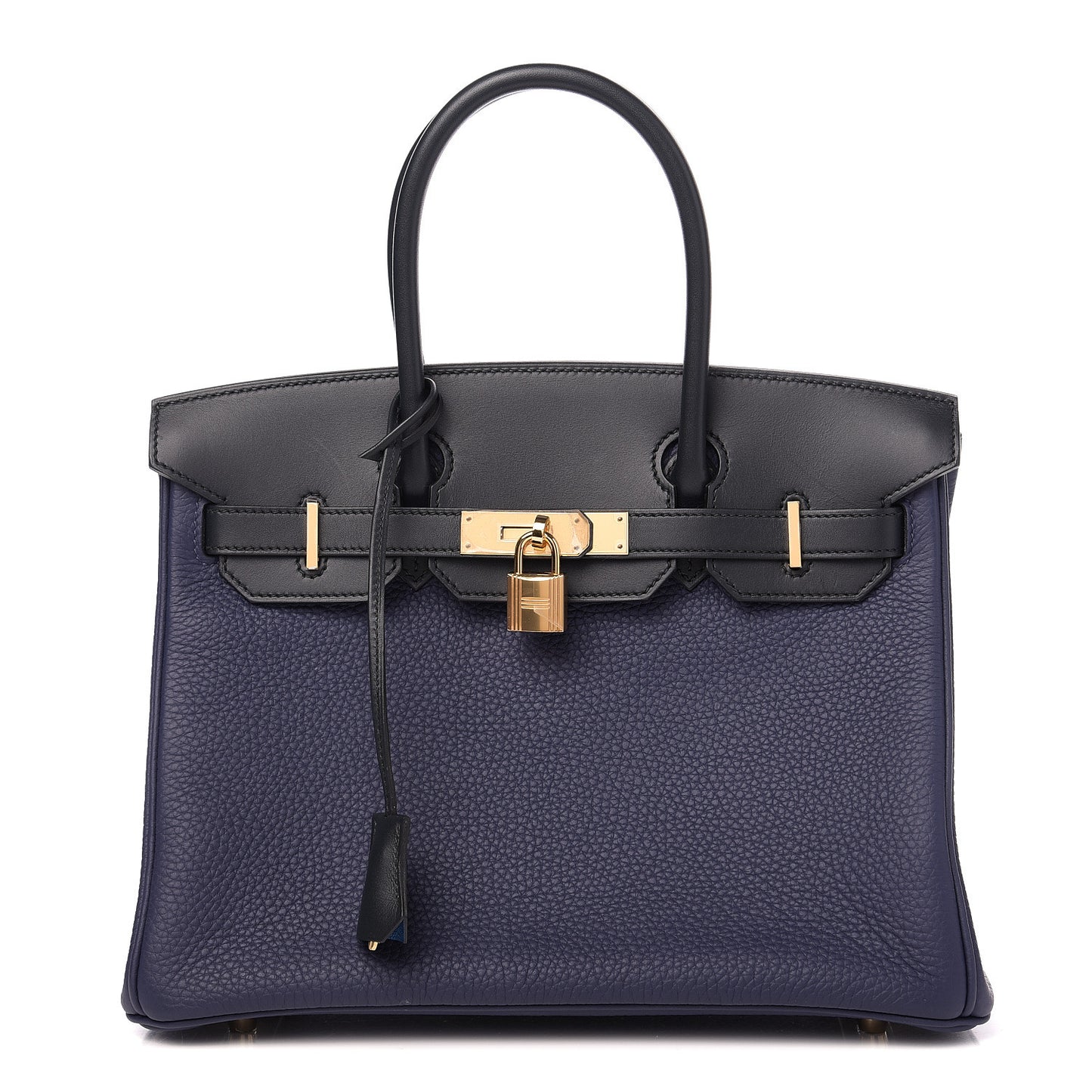Taurillon Clemence Sombrero Birkin 30 Bleu Encre Bleu Obscur